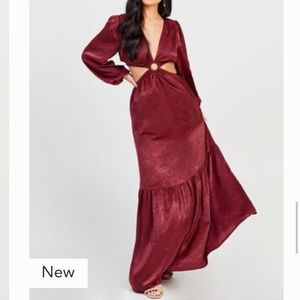 Altar'd State Burgundy Maxi Dress